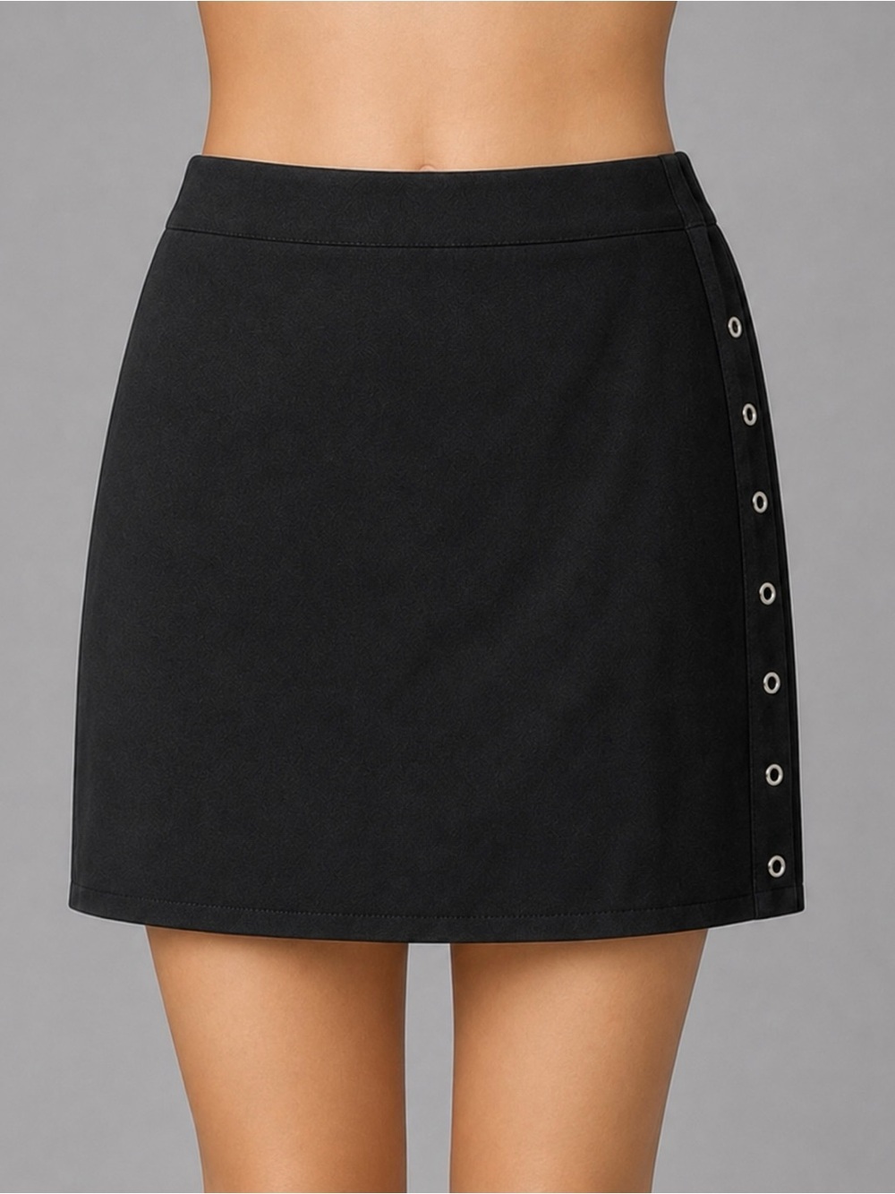 APOSTROPHE 2P Black Lined Versatile Dressy Skirt